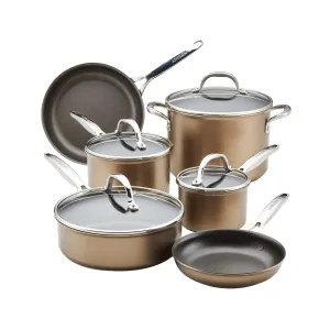 10-Piece Hard Anodized Nonstick Cookware Set