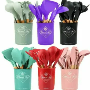 12Pc Nonstick Silicon Kitchen Utensil Set