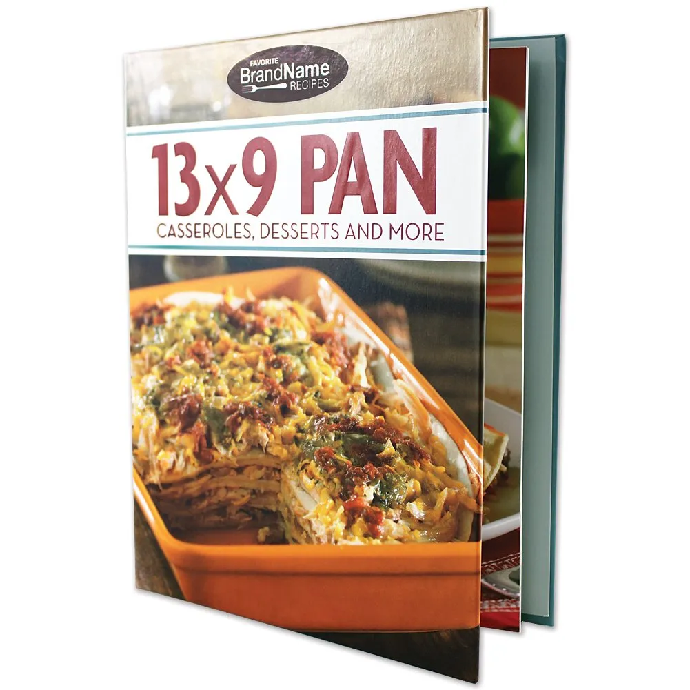 13x9” BAKING PAN WITH LID & RECIPE BOOK SET!