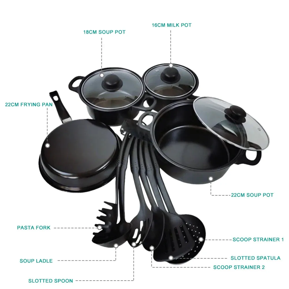 14pc Ceramic Nonstick Cookware Set