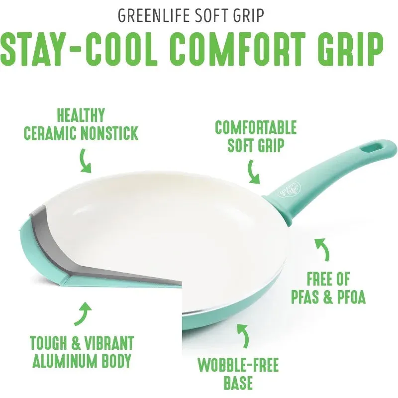 16-Piece Ceramic Nonstick Cookware Set