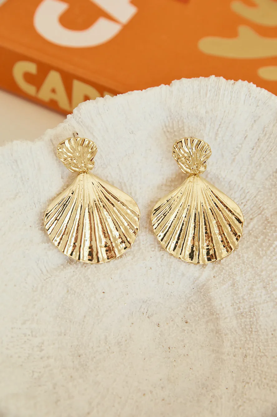 18K Gold Plated Sea Shine Earrings
