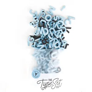 1" Magnetic Letters & Numbers | Light Blue