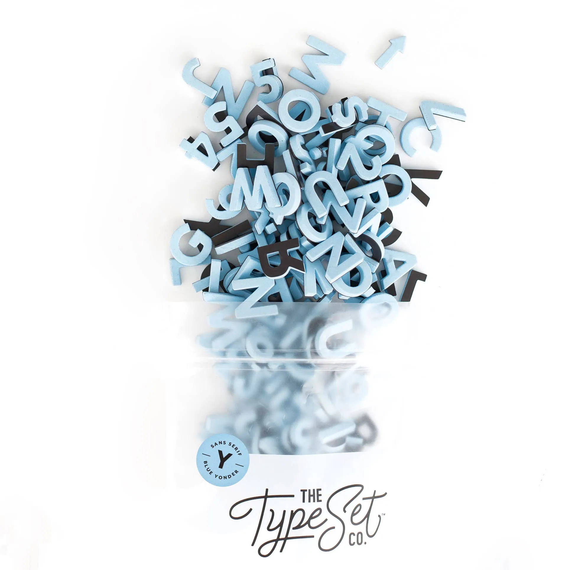 1" Magnetic Letters & Numbers | Light Blue