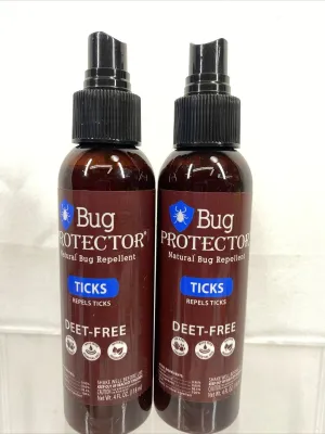 (2)  Bug Protector All Natural Tick Repellent Spray Deet Free 4 oz