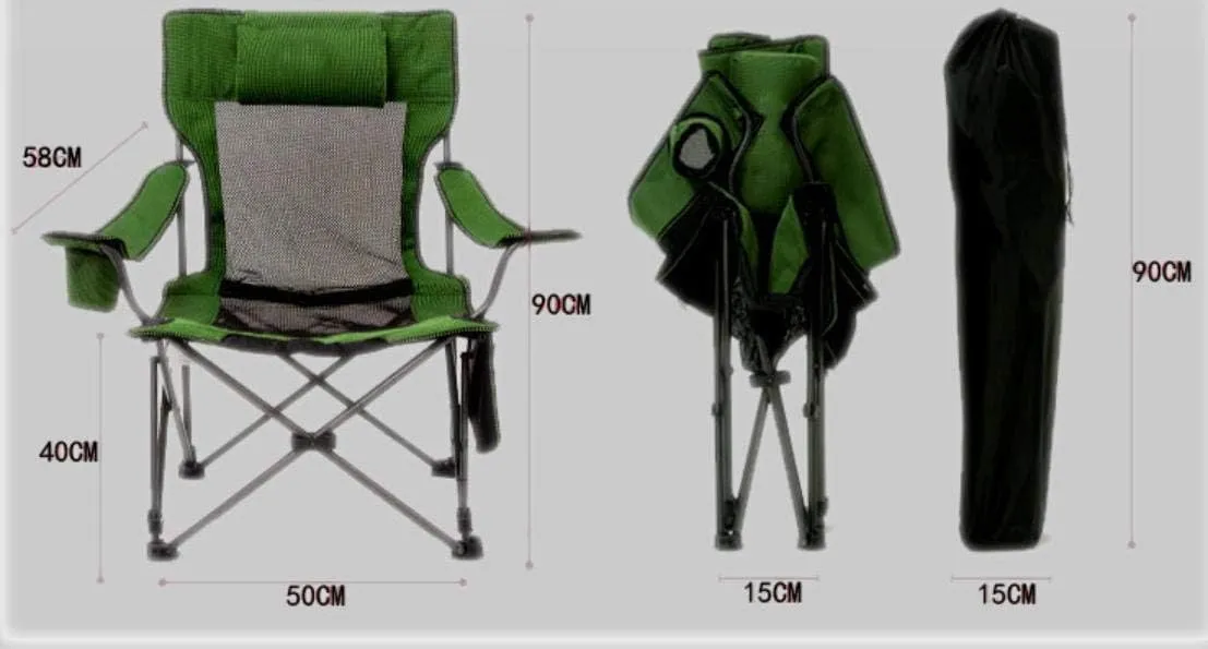 2019 New Outdoor Folding Chair Office Lunch Break Recliner Portable Beach Chair Back Fishing Chair Wild Camping Home Leisure Chair