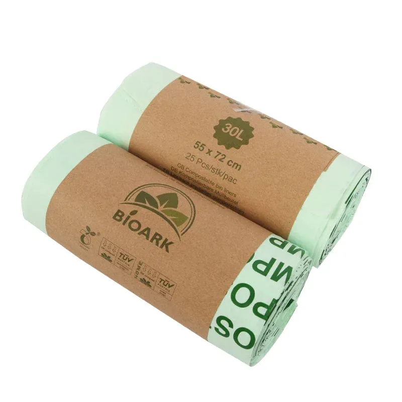 25/50 Pieces  compostable trash bags biodegradable kitchen food waste bag, corn starch garbage bags ,kitchen scraps bag