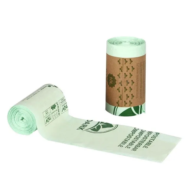 25/50 Pieces  compostable trash bags biodegradable kitchen food waste bag, corn starch garbage bags ,kitchen scraps bag