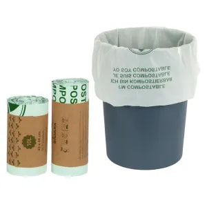 25/50 Pieces  compostable trash bags biodegradable kitchen food waste bag, corn starch garbage bags ,kitchen scraps bag