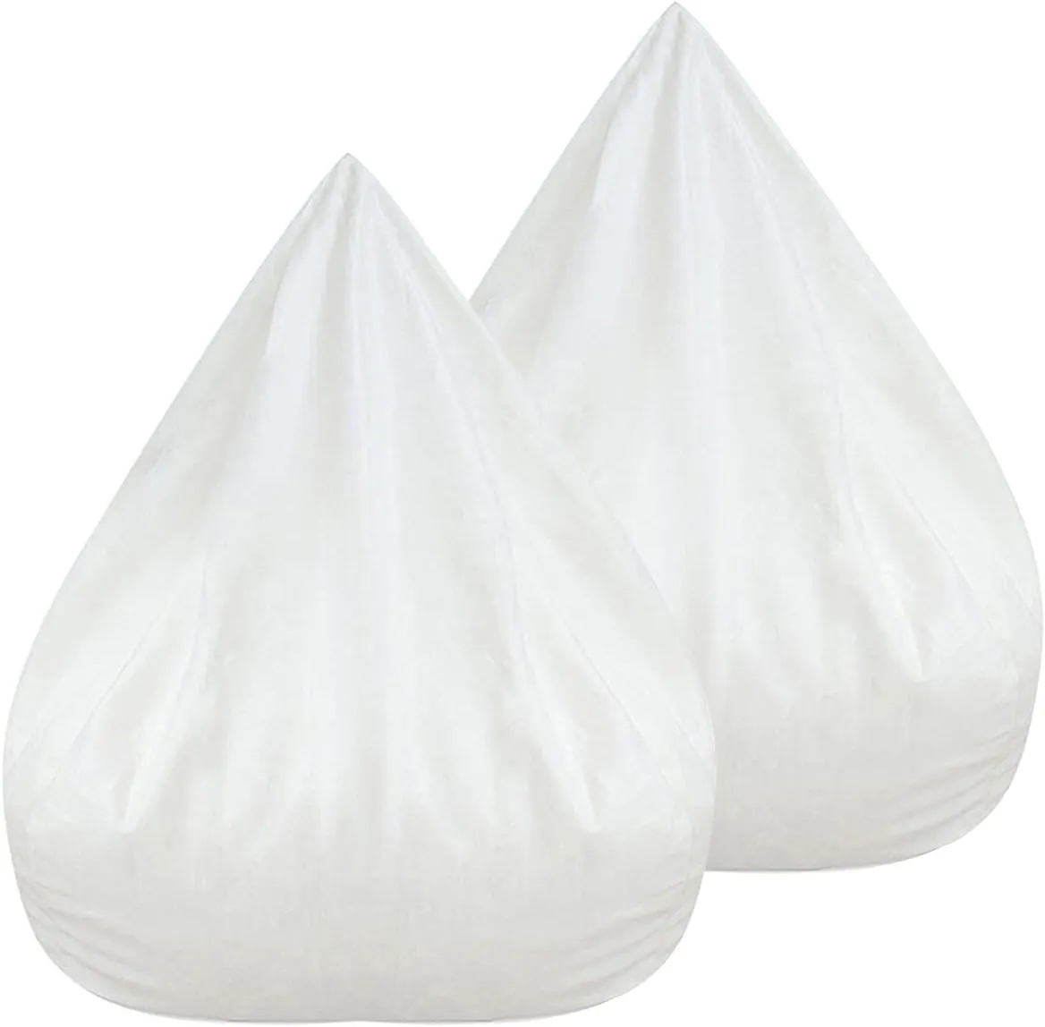 2Pack Bean Bag Chair Inner Liner No Filler Bean Bag Insert Replacement Removable Zipper Opening Bean Bag Inner Liner Easy to Clean Inner Liners for Bean Bag Chair Cover (2, L 39.3x47.2in)