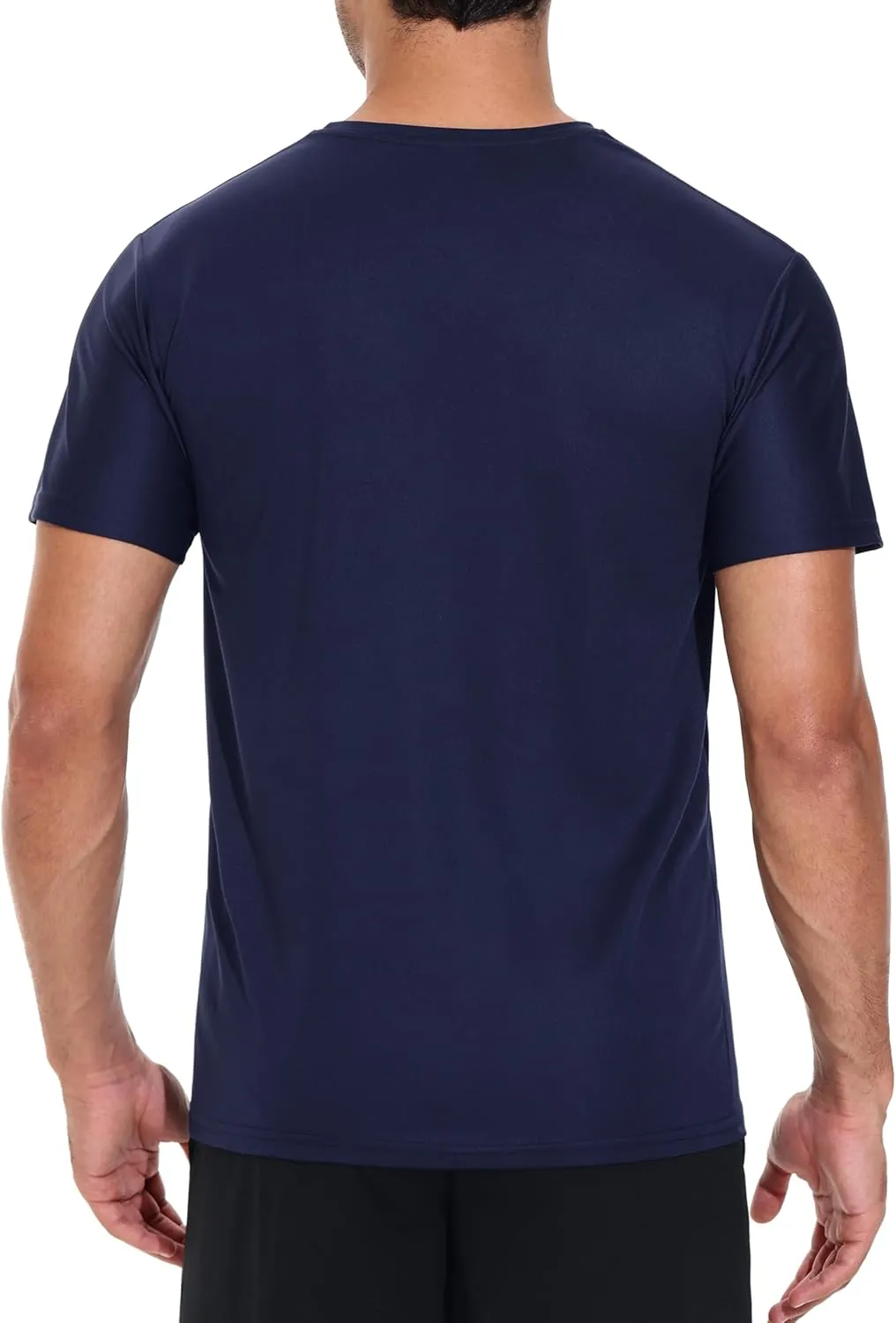 3 Pack Men's Quick Dry Shirts, Moisture Wicking Tees, Mesh Dry Fit Athletic Workout Fitness Short Sleeve