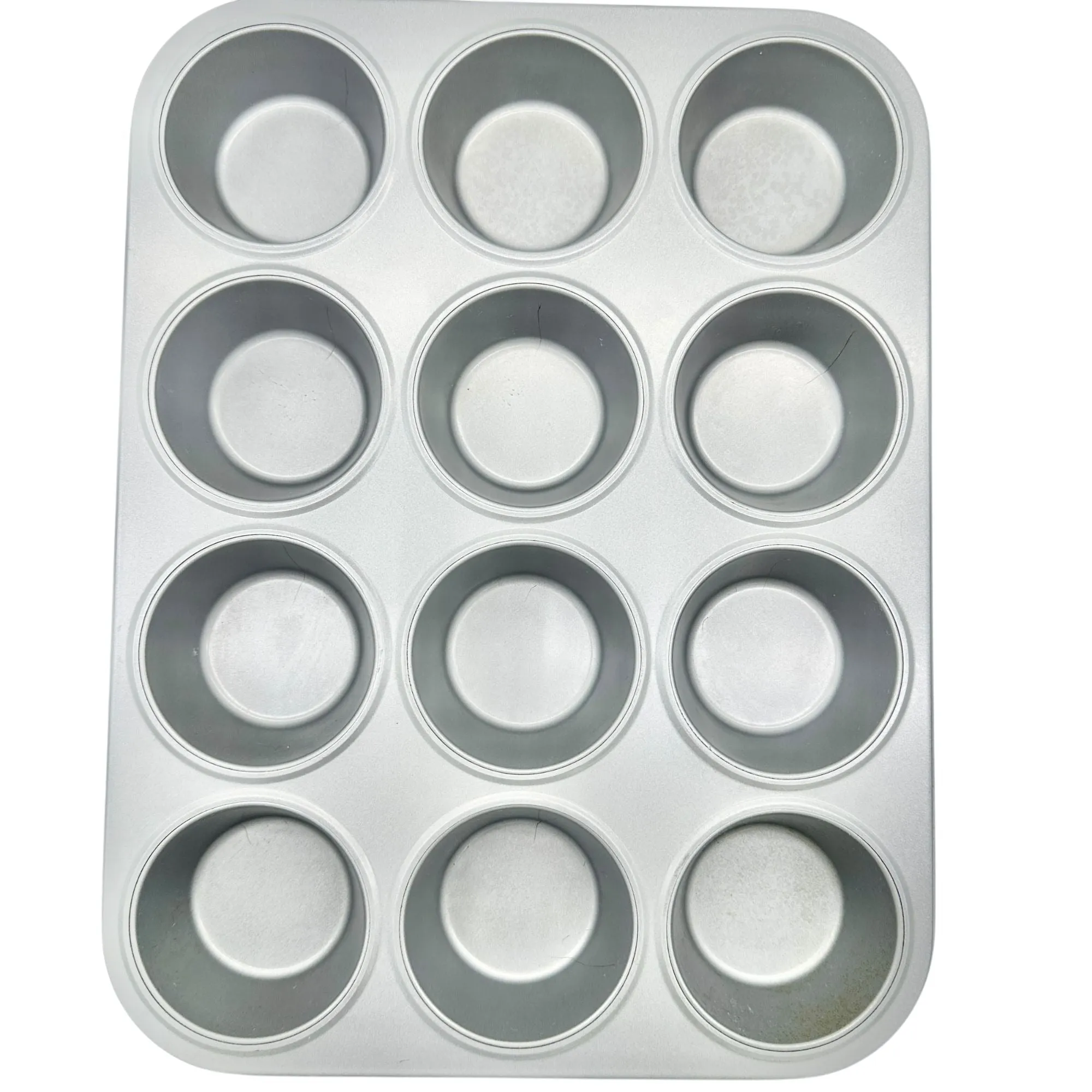 3-Piece Multicolor Metal Mini-Cake, Muffin and Cupcake Baking Pan Set