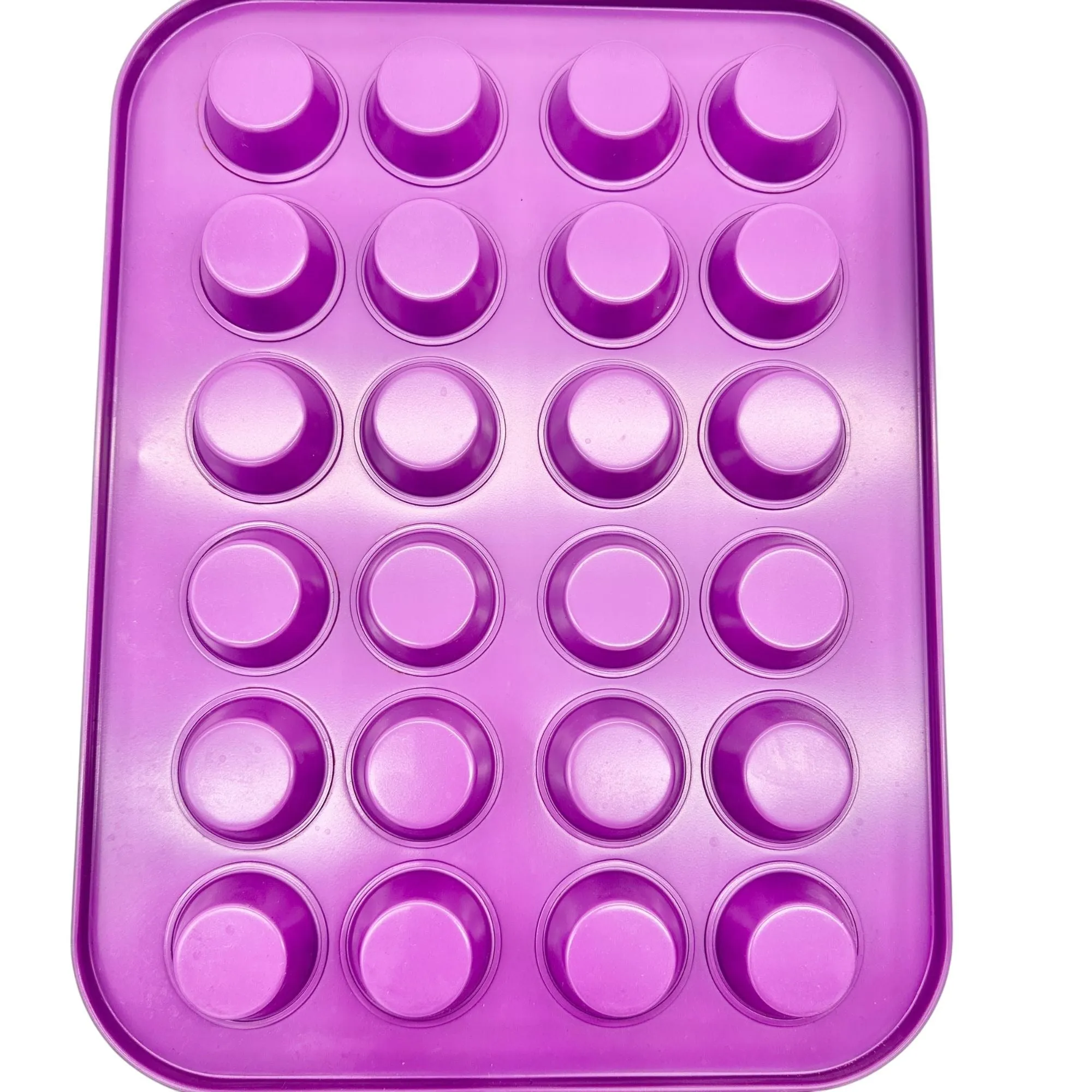 3-Piece Multicolor Metal Mini-Cake, Muffin and Cupcake Baking Pan Set