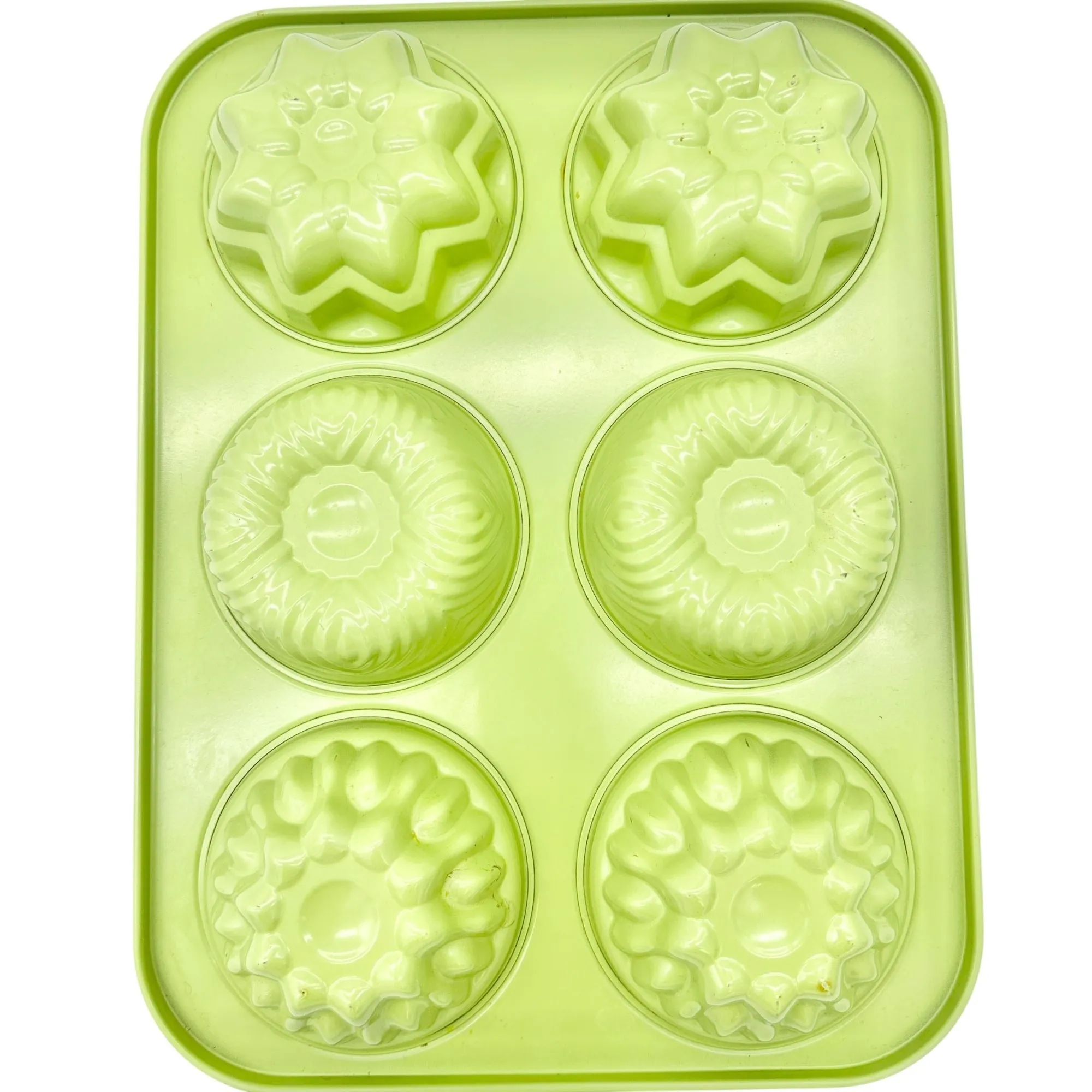 3-Piece Multicolor Metal Mini-Cake, Muffin and Cupcake Baking Pan Set