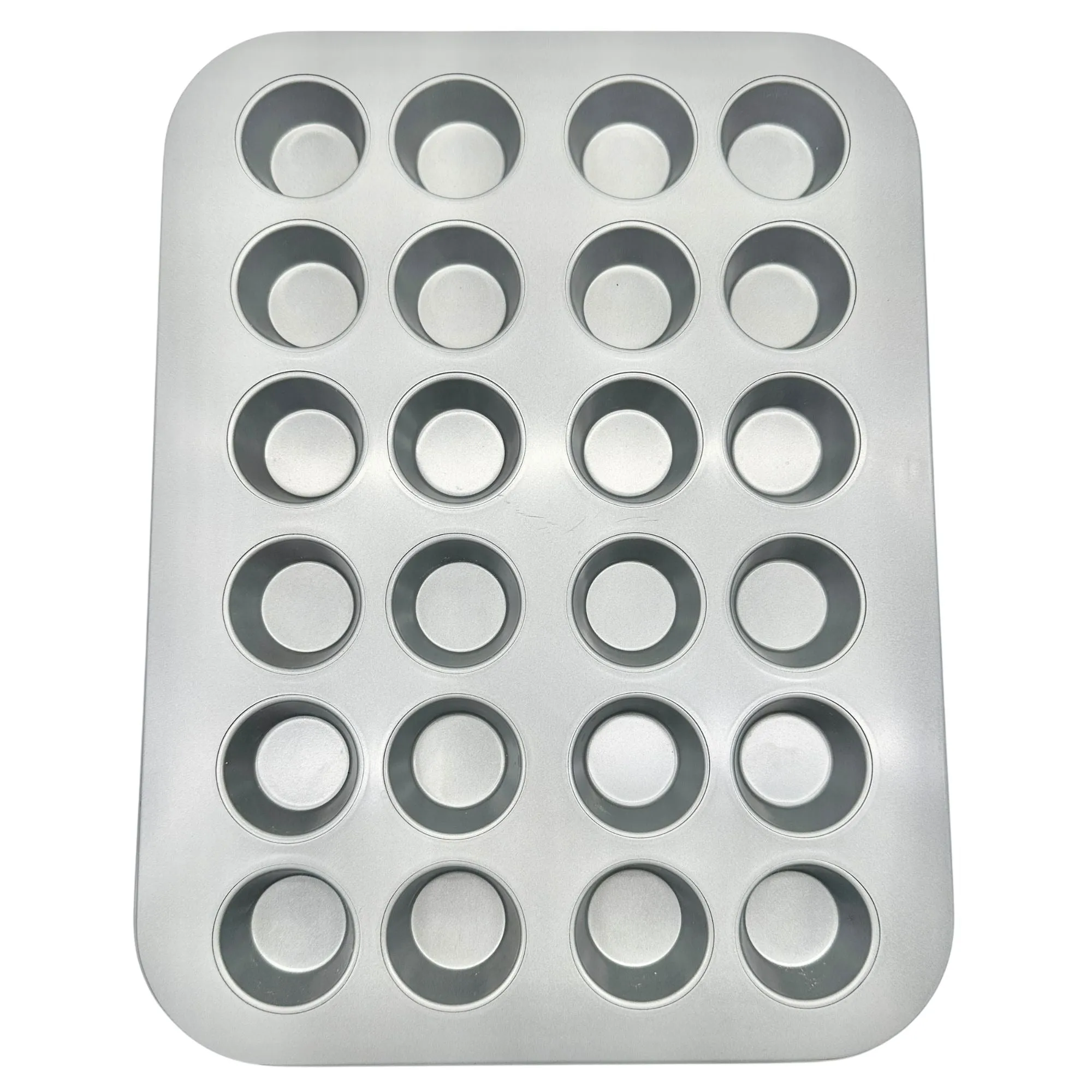 3-Piece Multicolor Metal Mini-Cake, Muffin and Cupcake Baking Pan Set
