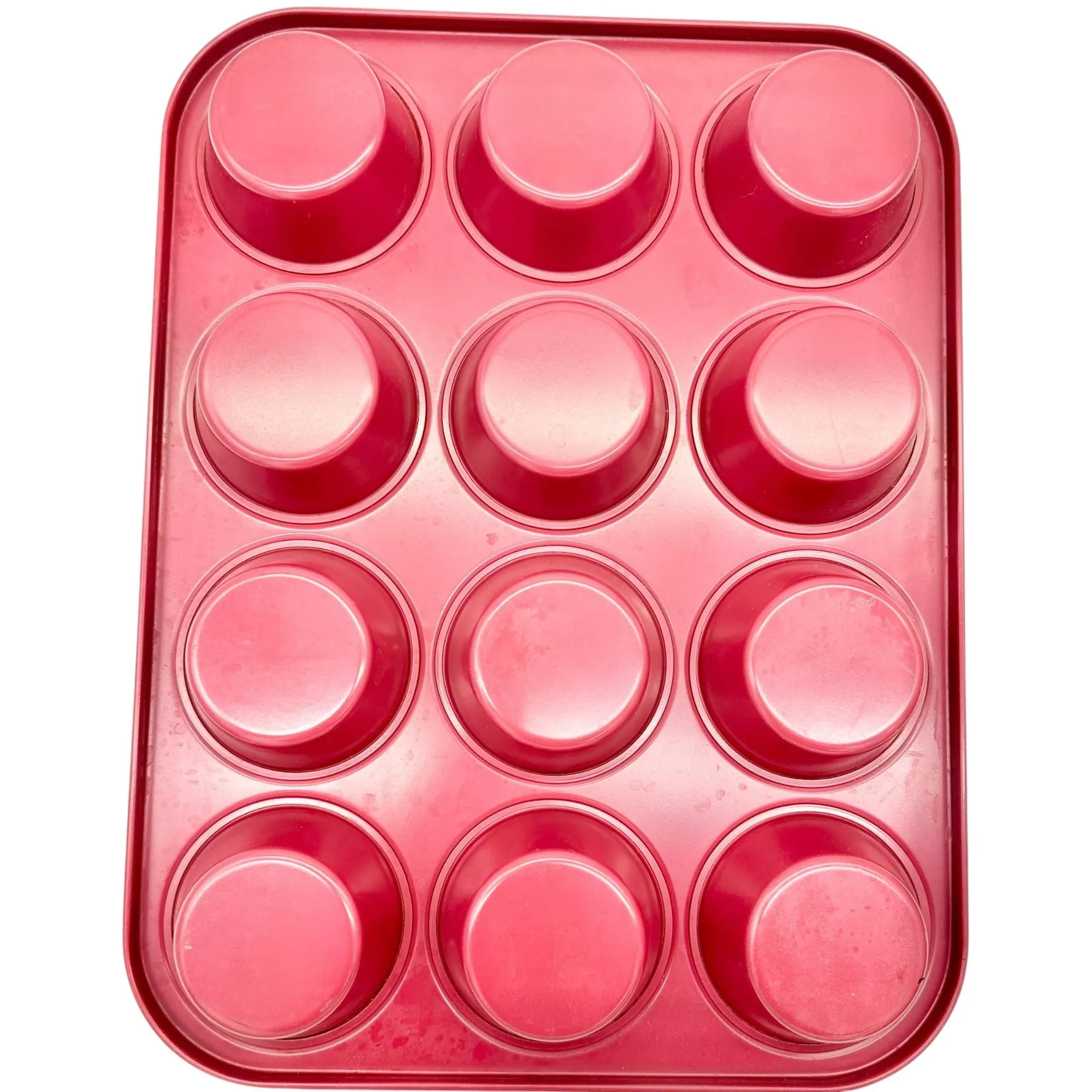 3-Piece Multicolor Metal Mini-Cake, Muffin and Cupcake Baking Pan Set