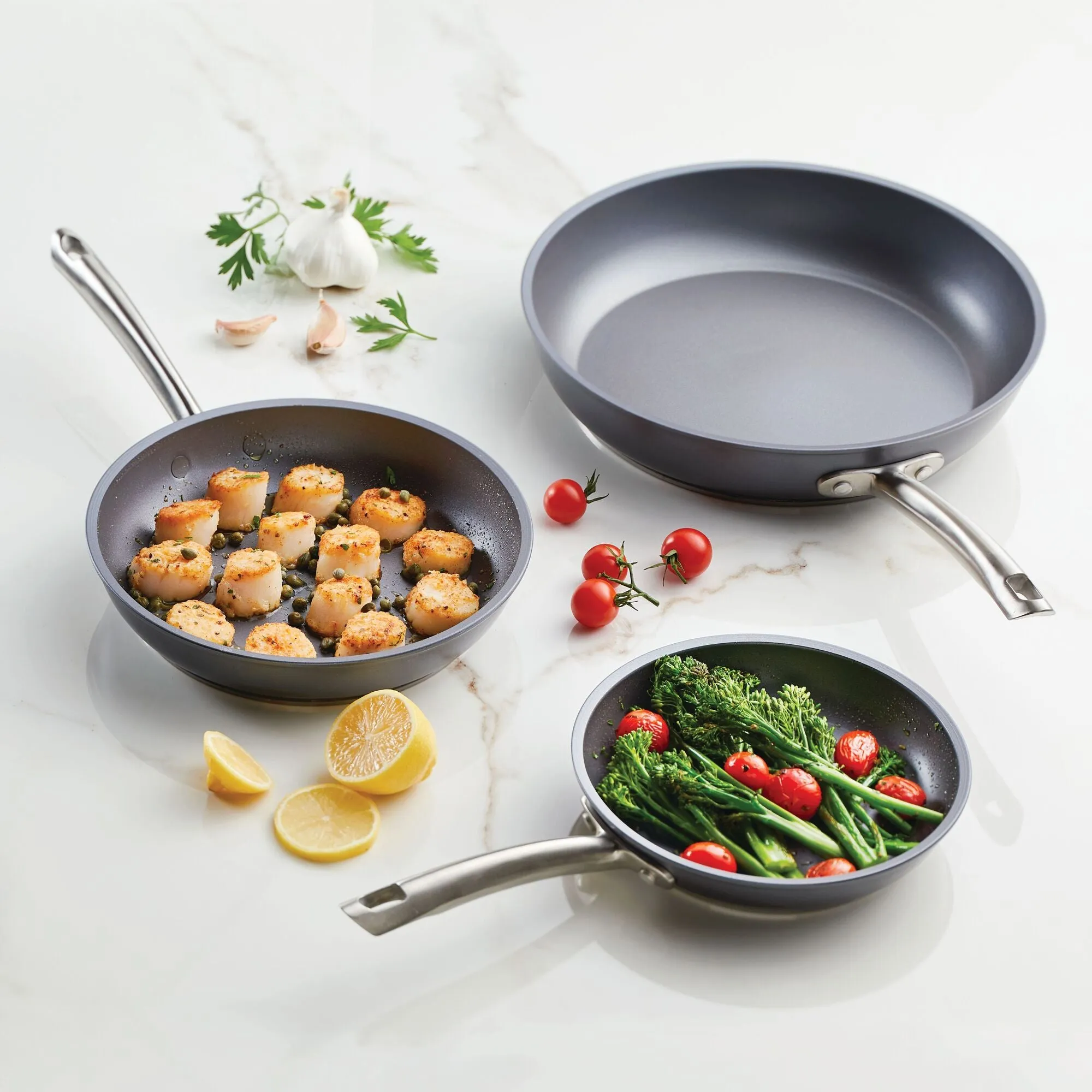 3-Piece Nonstick Frying Pan Set