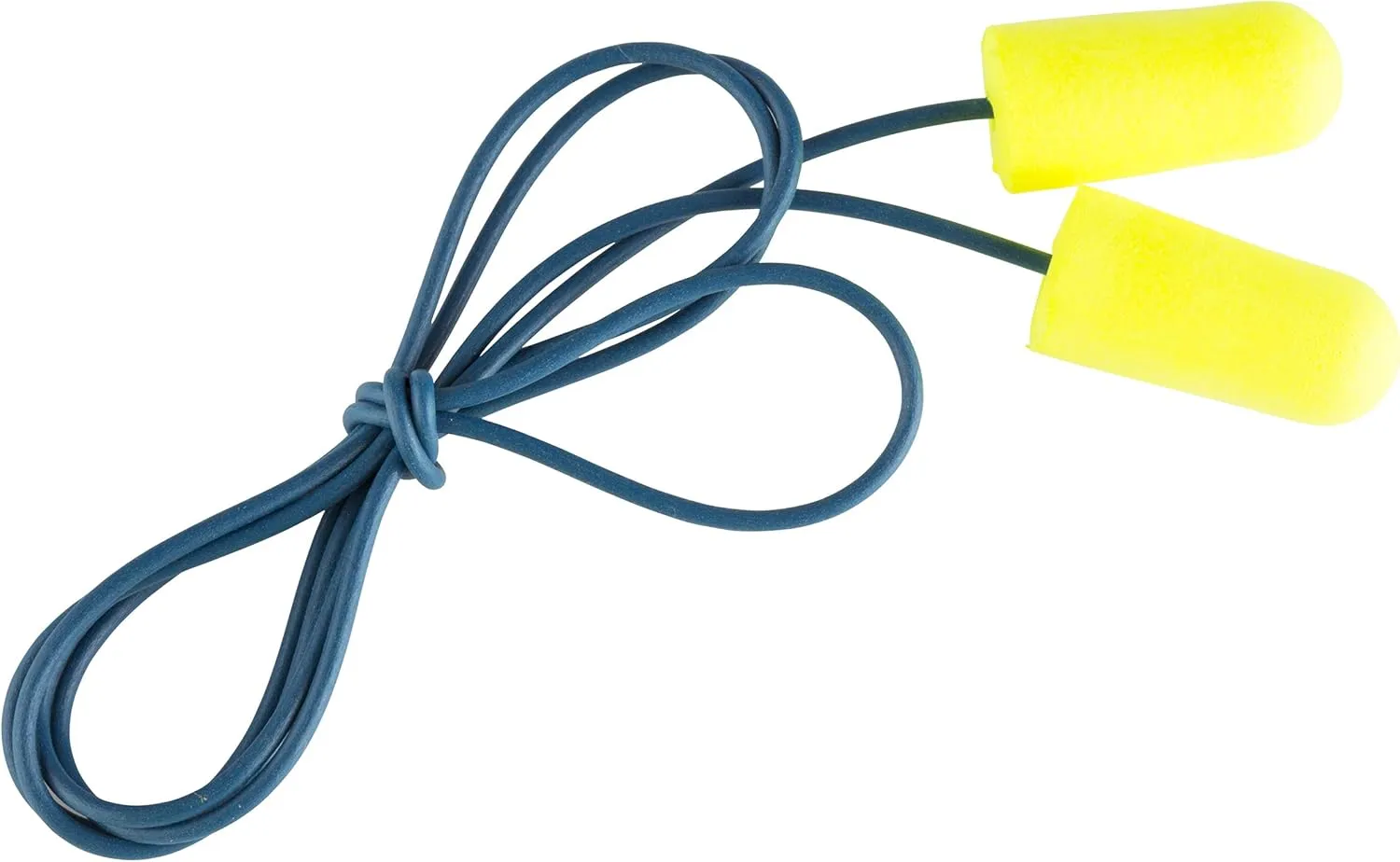 3M Ear Plugs, E-A-Rsoft Yellow Neons 311-4106, Metal Detectable Cord, 200 Pair of Disposable Earplugs, Pairs Wrapped, Regular Size, Corded, 32 NRR, Tapered Cylinder Shape, Slow Recovery Foam