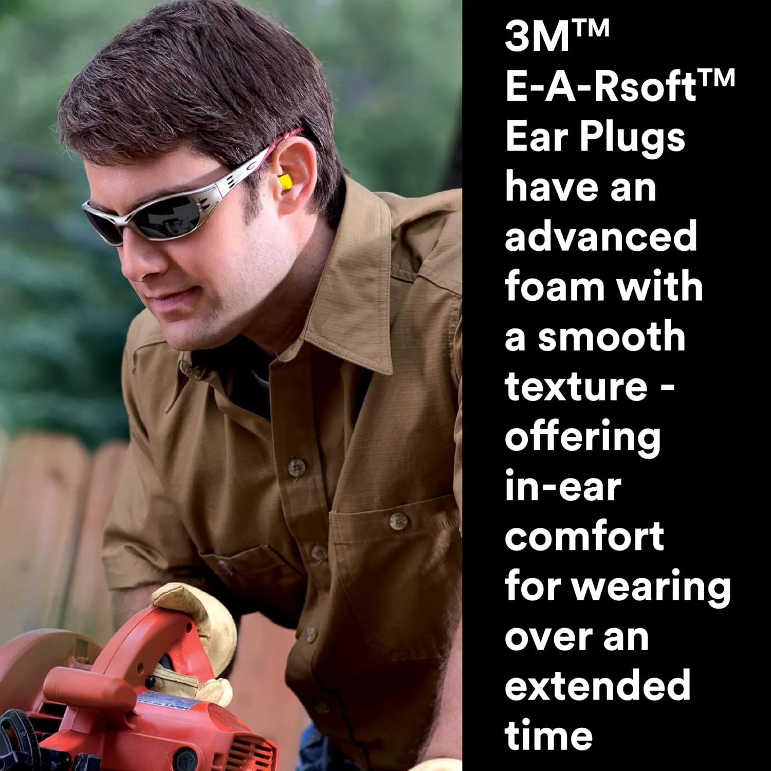 3M Ear Plugs, E-A-Rsoft Yellow Neons 315-1251, 200 Pair of Disposable Earplugs, Pairs Individually Wrapped, Slightly Longer, Uncorded, 33 NRR, Tapered Cylinder Shape, Slow Recovery Foam