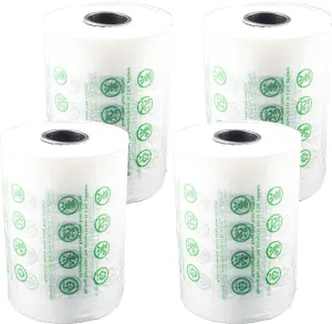 4 Roll 2800 pcs 4"x8" 918ft Air Pillow Bag Film for Air Pillow Bag Machine Cushion Bubble Air Pillows, Air Bag Bubble cushioning wrap