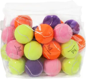 40 Pack Tennis Balls, Training Tennis Balls, Pet Dog Playing Balls, Practice Tennis Balls with Mesh Bag for Transport and Beginner Training