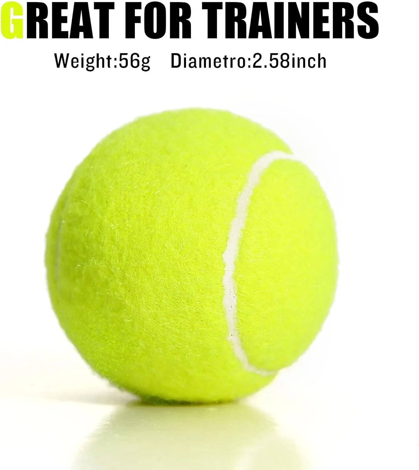 40 Pack Tennis Balls, Training Tennis Balls, Pet Dog Playing Balls, Practice Tennis Balls with Mesh Bag for Transport and Beginner Training
