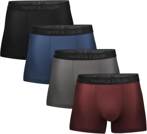 5Mayi Mens Underwear Boxer Briefs Short Leg Athletic Trunks Underwear for Men Pack No Fly