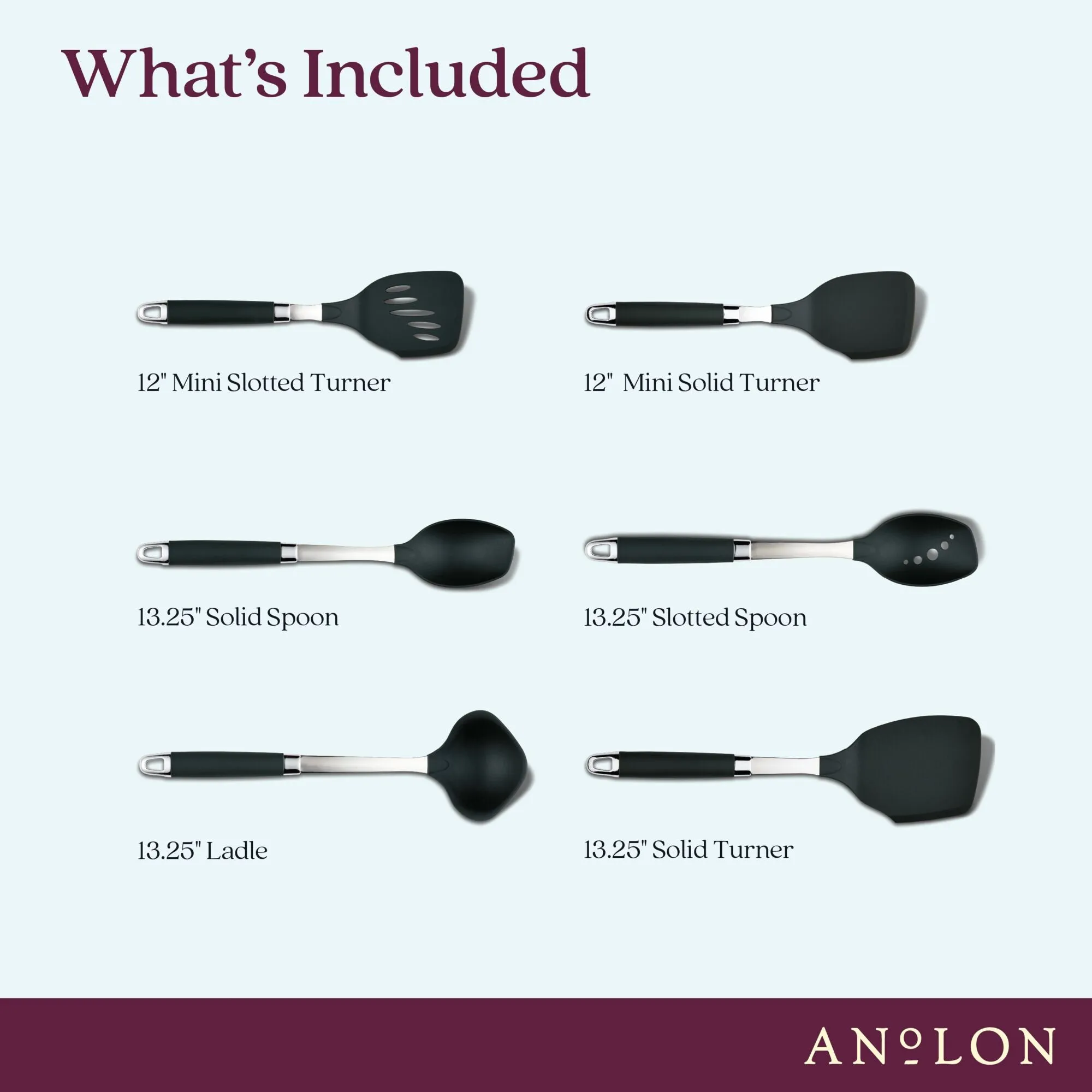 6-Piece SureGrip Utensil Set