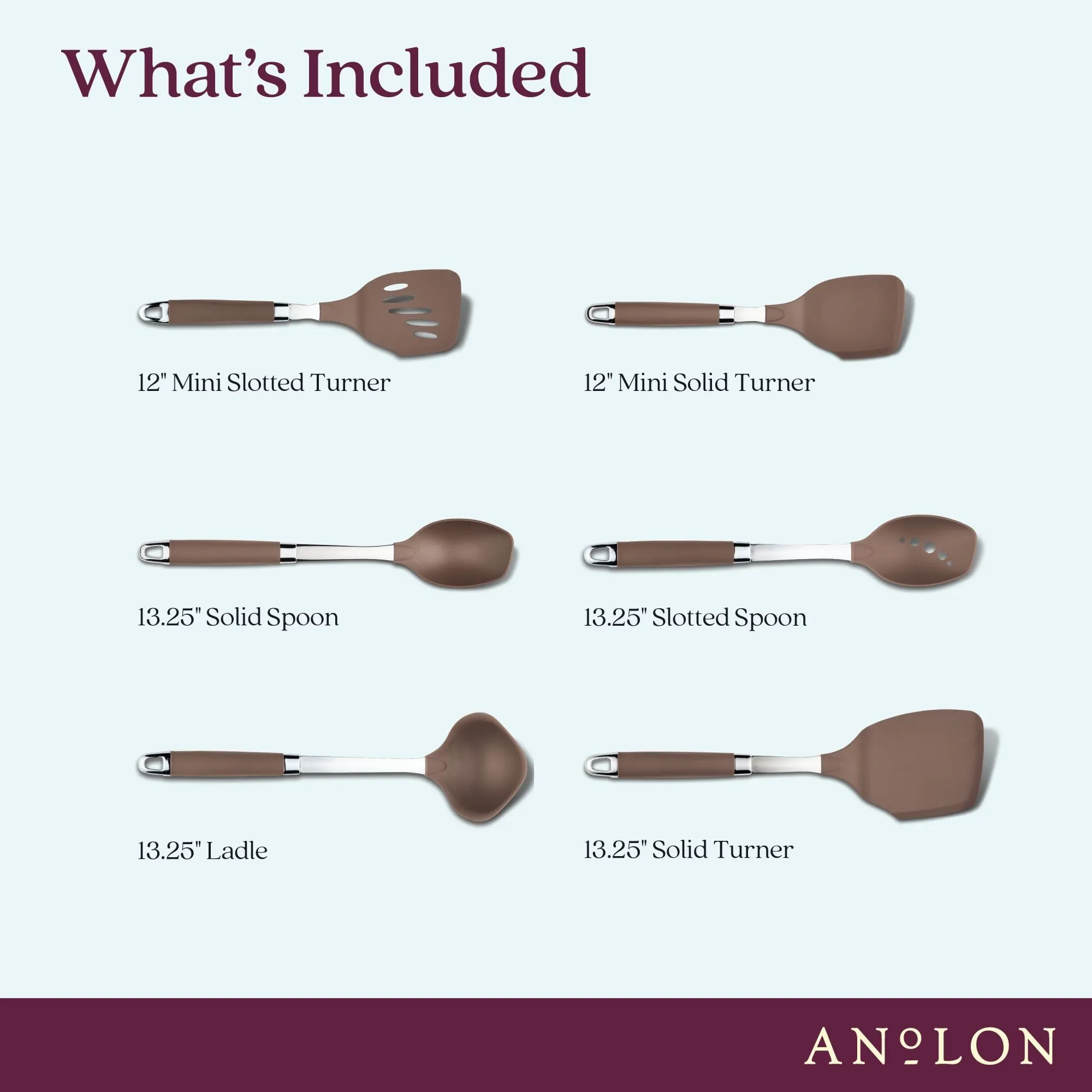 6-Piece SureGrip Utensil Set