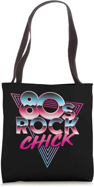80s Rock Chick Rocker Rock and Roll Concert Music Lover Tote Bag