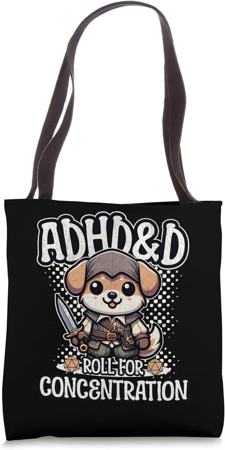 ADHD&D Roll for Concentration Tote Bag