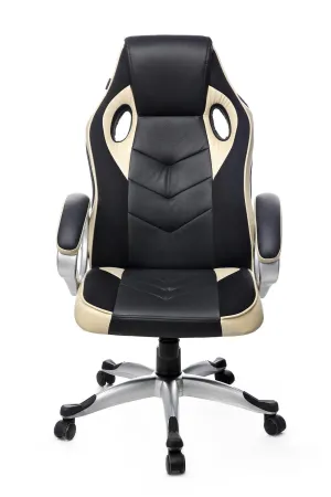 Adiko Stylish Gaming chair in Black/Cream