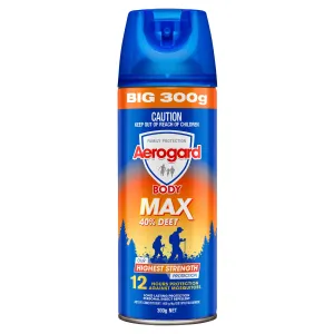 Aerogard Heavy Duty 40% Deet 300g Aerosol