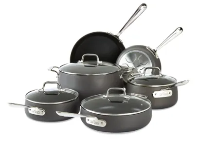 All-Clad, E785SC64, HA1, Hard Anodized Nonstick 10-Piece Set