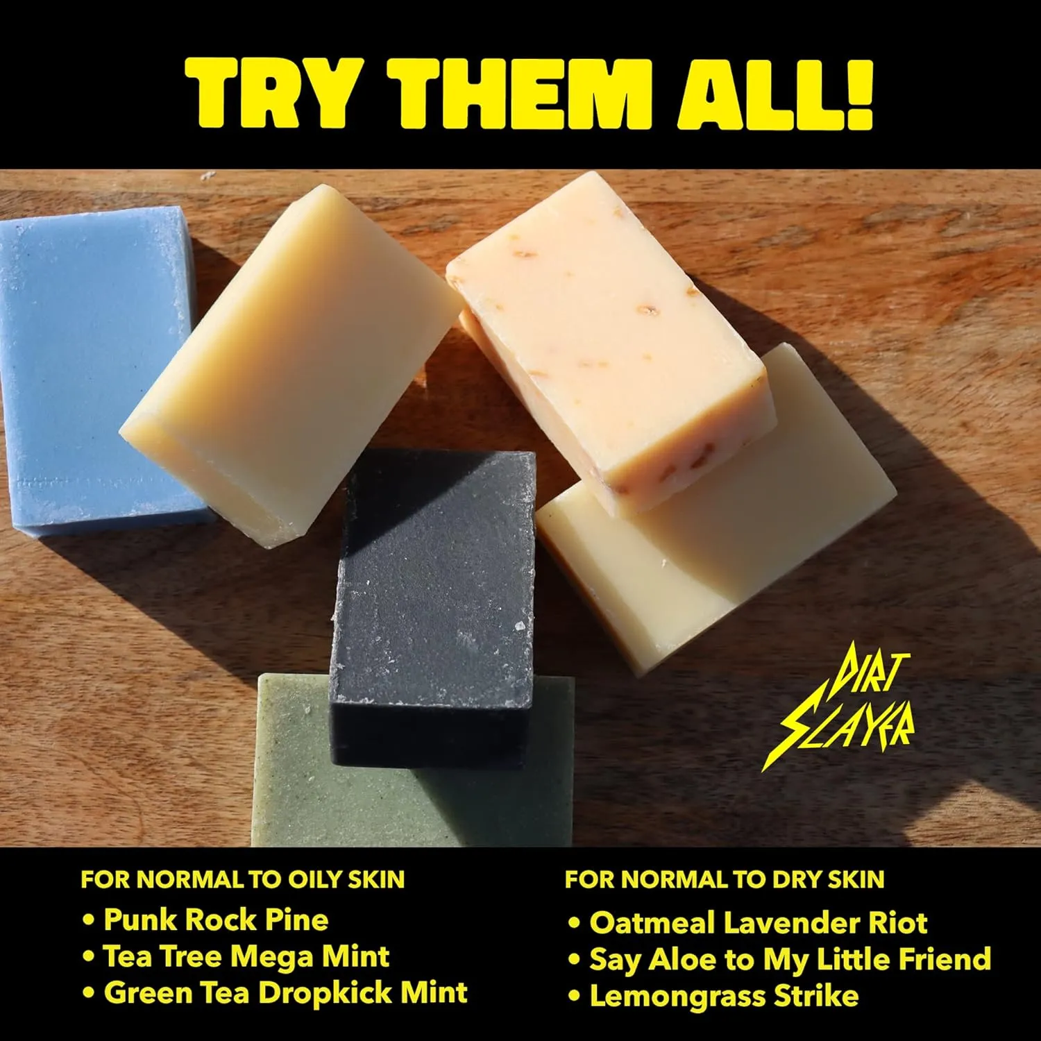 All Natural Bar Soap (3 Pack Variety: Charcoal Pine/Tea Tree/Green Tea)