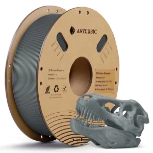 ANYCUBIC PLA 3D Printer Filament, RFID 3D Printing PLA Filament 1.75mm Dimensional Accuracy  /- 0.02mm, 1KG Spool (2.2 lbs), Texture Grey