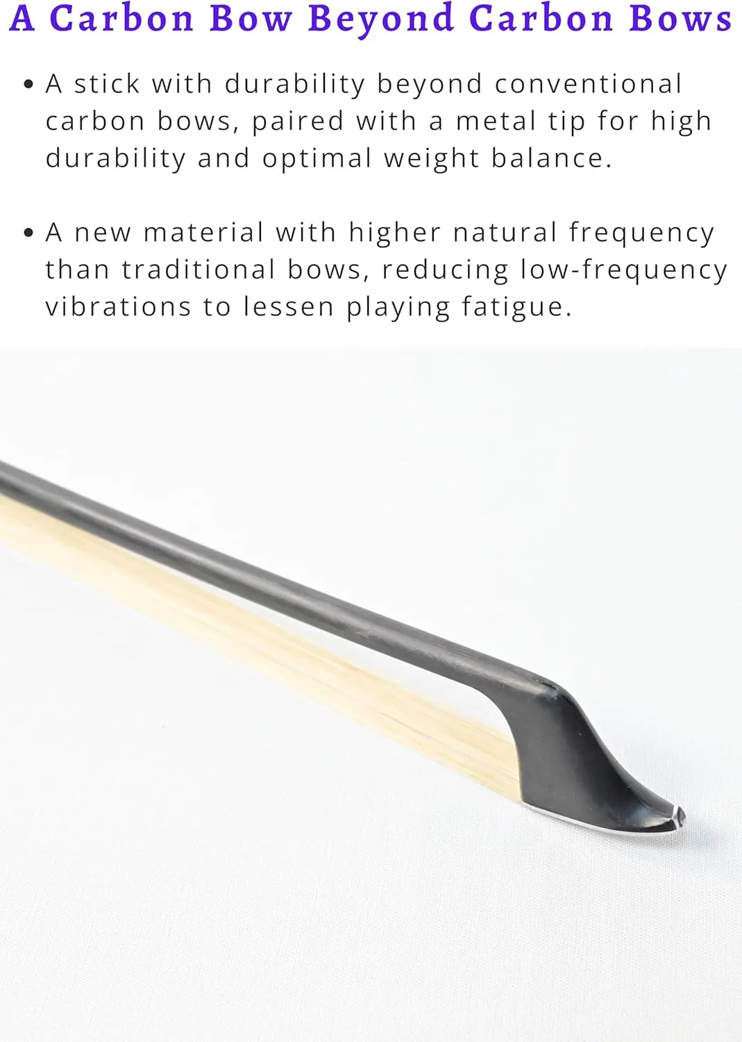 ARTIGIANO&VIOLIN Dry Carbon Fiber Cello Bow with Snakewood Frog AD-503