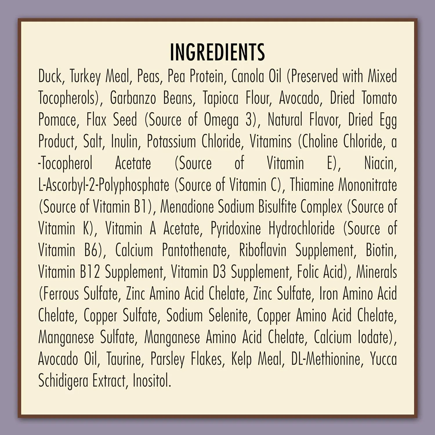Avoderm Natural Grain-Free Dry Cat Food, All Life Stages Duck Recipe, 5 Lb Bag