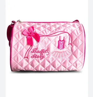 B284 Embroidered Barrel Bag