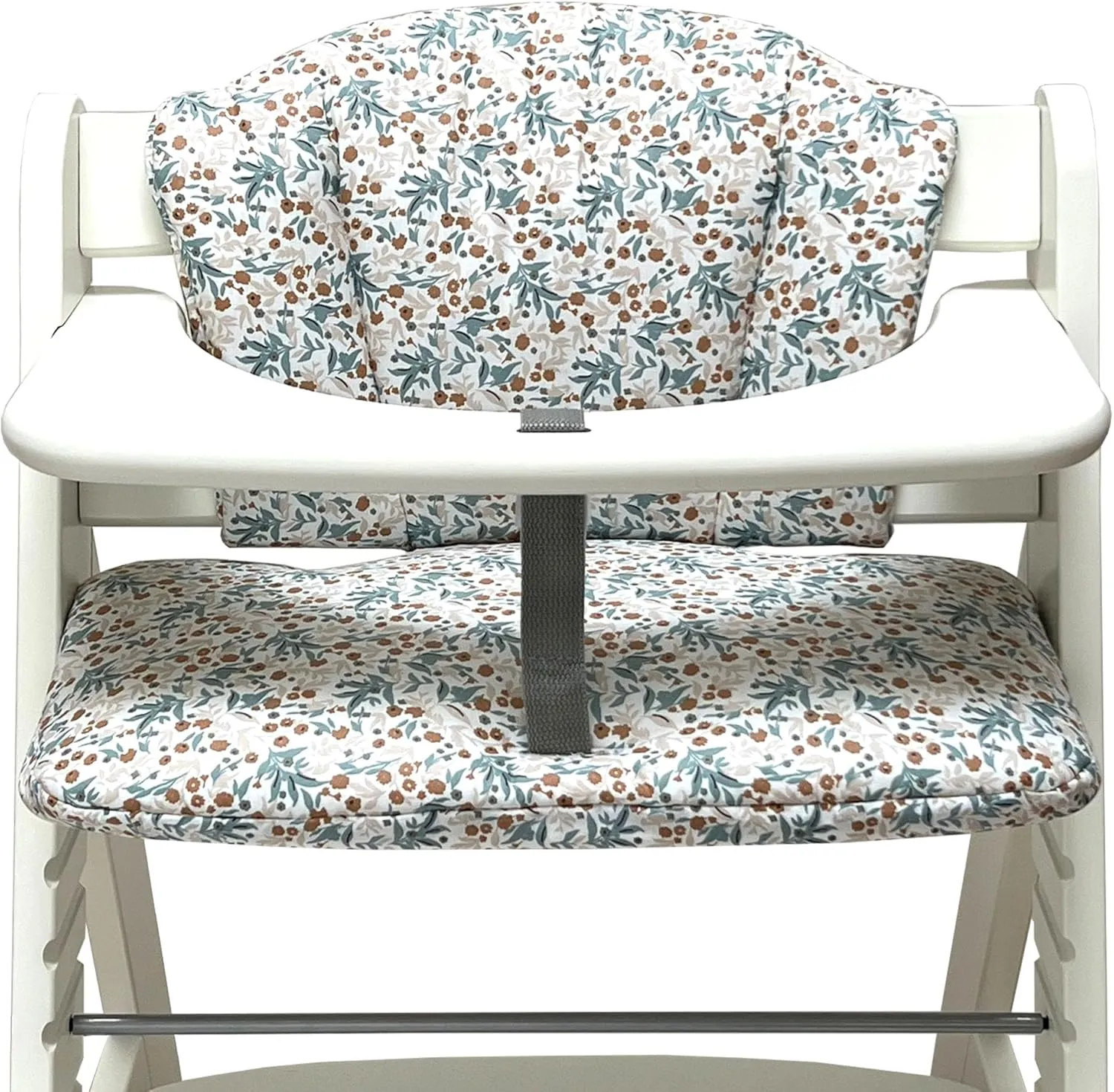 Baby Seat Cushion Set Washable for Alpha Hauck Accessories for Highchair - Flower Meadow Blue, Standard