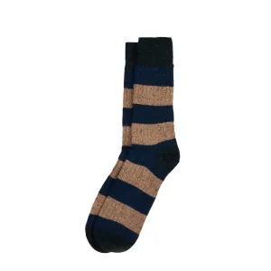 Barbour Houghton Sock 2 Pack Sandstone/Navy