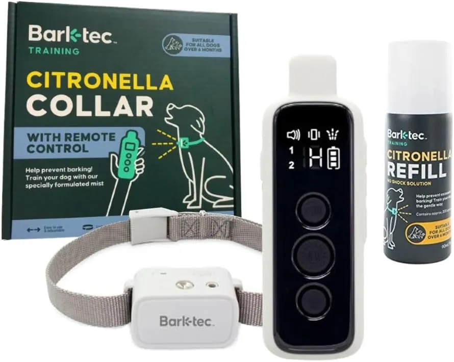 Barktec Citronella Spray Collar with Remote