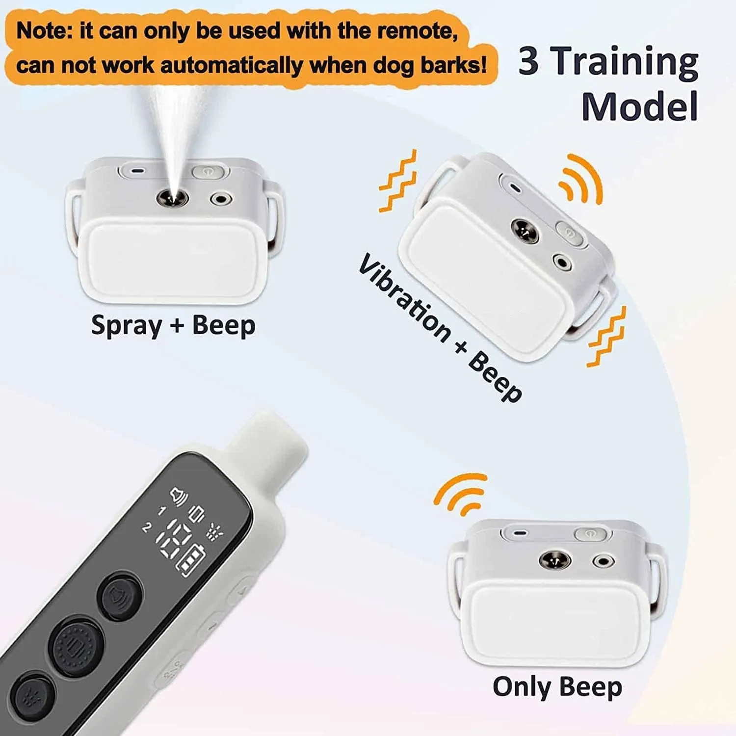 Barktec Citronella Spray Collar with Remote