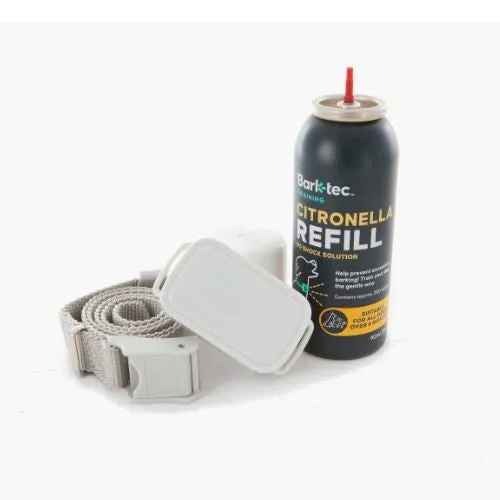 Barktec Rechargeable Sound & Citronella Spray Collar Ultimate Kit