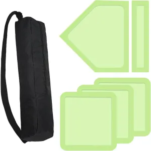 Baseball Home Plate Baseball Bases 5 Piece Kickball Set Great for Adults and Kids for Baseball Kickball Softball Backyard Playground School Practice