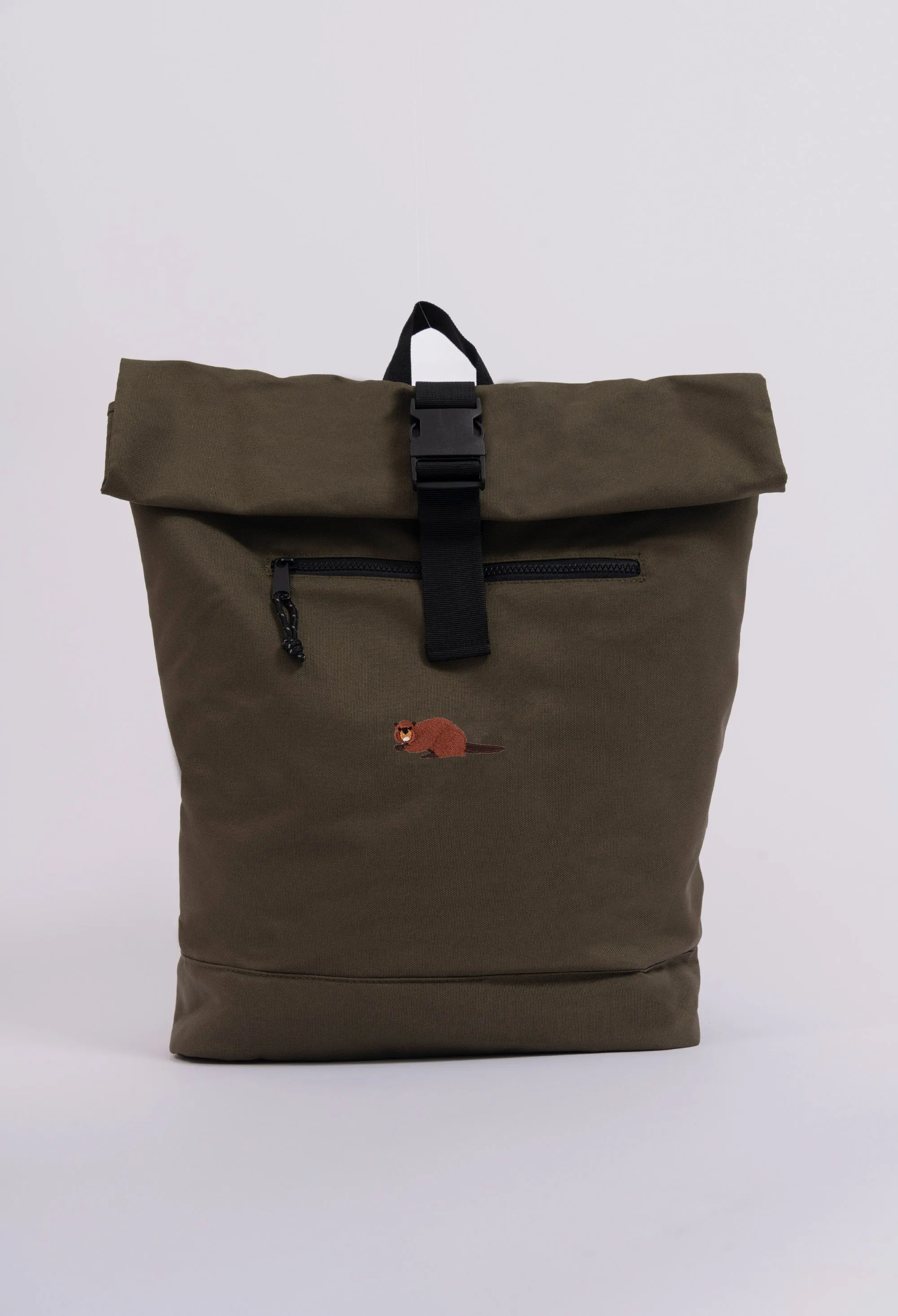 beaver recycled roll-top backpack