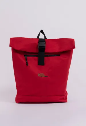 beaver recycled roll-top backpack