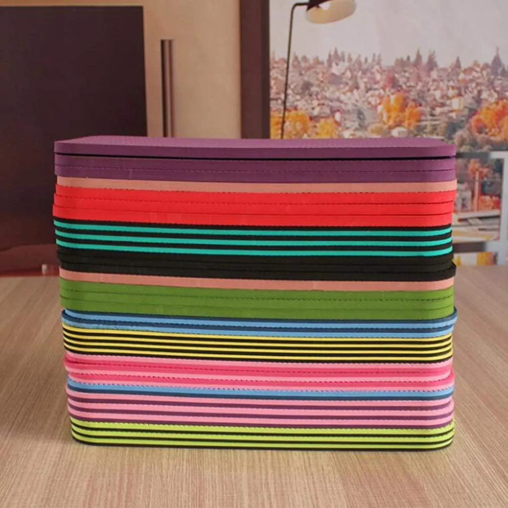 BESPORTBLE 6pcs Yoga Knee Pad Yoga Pilates Floor Exercise Knee Mat Non Slip Fitness Practice Knee Elbow Cushion Yoga Supplies for Women Men (Random Color) (34 x 17 x 0.6cm)
