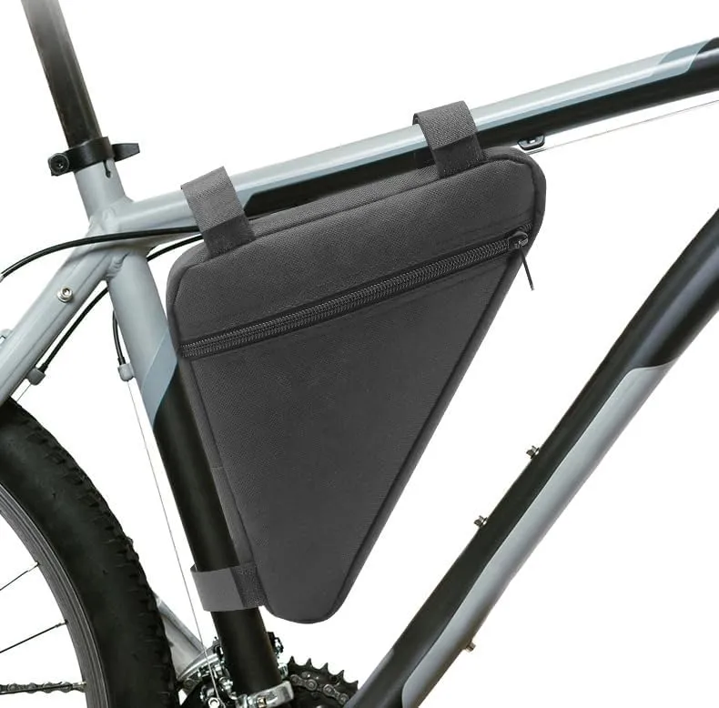 Bike Frame Bag for Cannondale Topstone Sora 2019, Bicycle Triangle Pouch, Bike Frame Triangle Travel Storage Bag, Riding Accessories, for Mountain Road Bike Trip,A Black