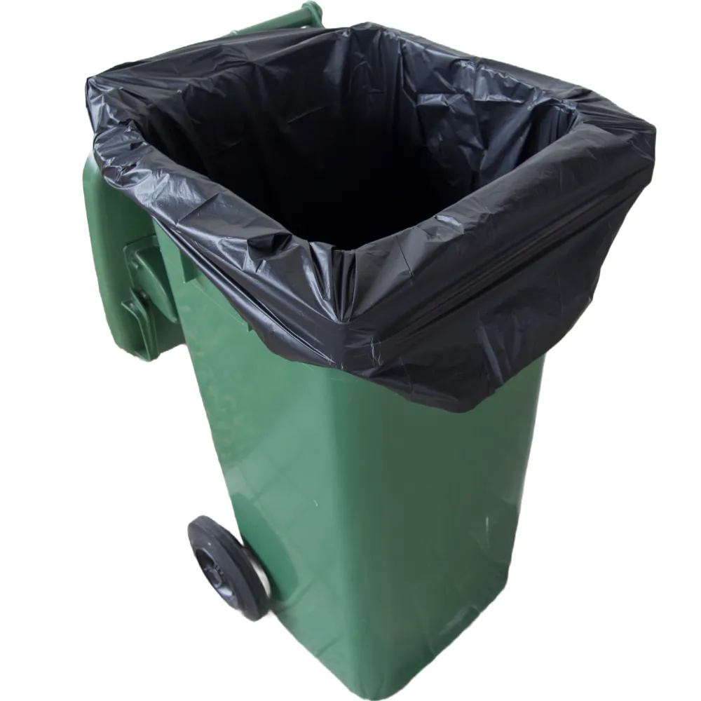 Black LDPE Extra Heavy Duty 240L Bin Liners 1,450mm x 1,140mm (Carton 100 Bags)